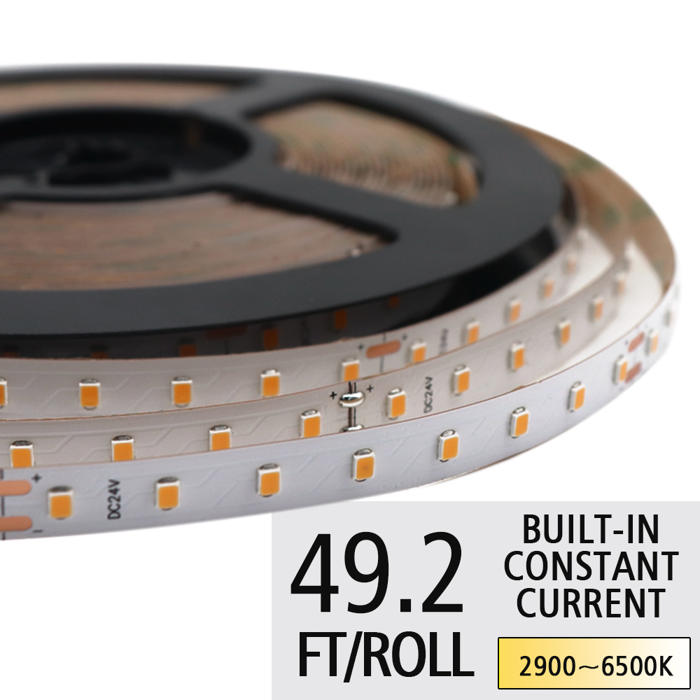 DC24V 2835SMD Built-in Flexible LED Strip Lights - Ultra-Efficiency White Constant Current Lighting - 128LEDs/M DC24V 2835SMD Built-in Flexible LED Strip Lights - Ultra-Efficiency White Constant Current Lighting - 128LEDs/M